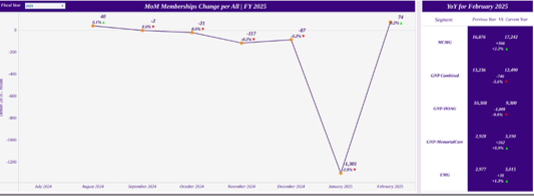 Picture5 Alana Sales dashboard with a monthly trend line