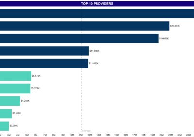 Alana Sales bar chart of top 10 providers